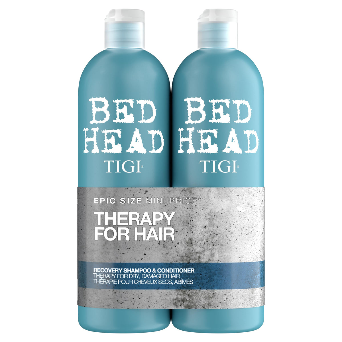 TIGI Bed Head Tween Recovery Shampoo bottle front shows hydration for dry hair