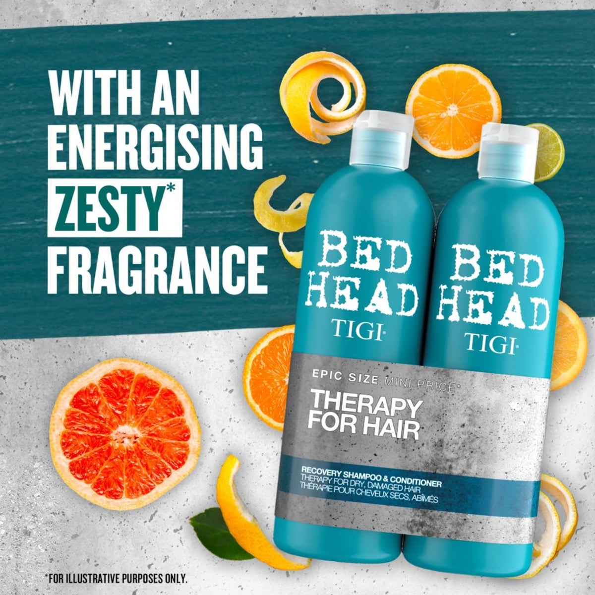 TIGI Bed Head Tween Recovery Shampoo label closeup hints at rejuvenating care