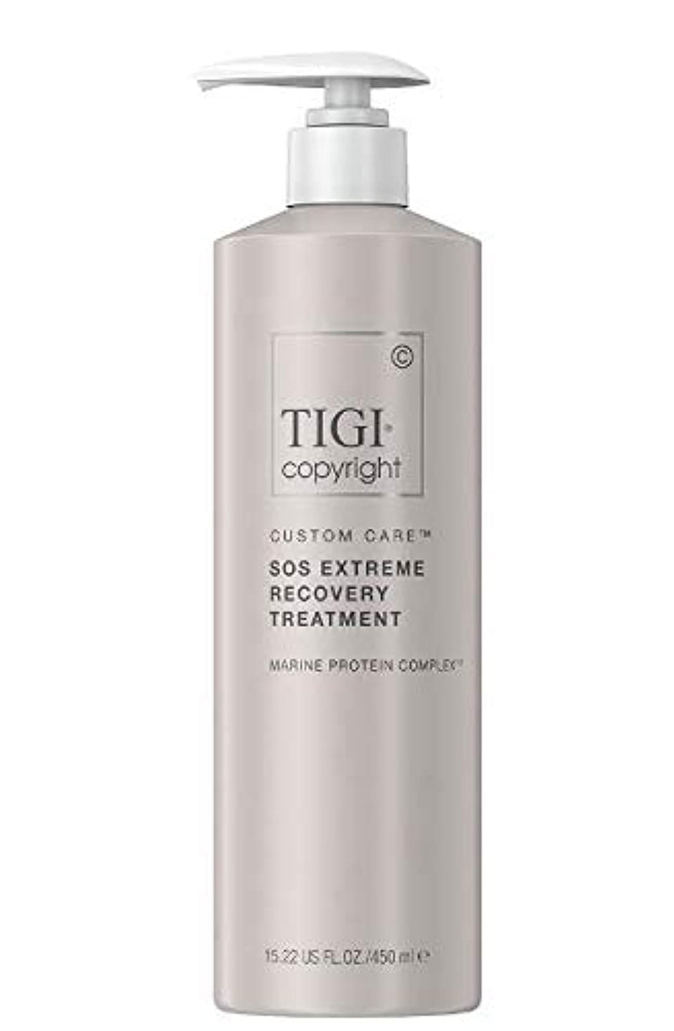 TIGI Copyright Extreme SOS Recovery Treatment bottle for intense nourishment of damaged hair