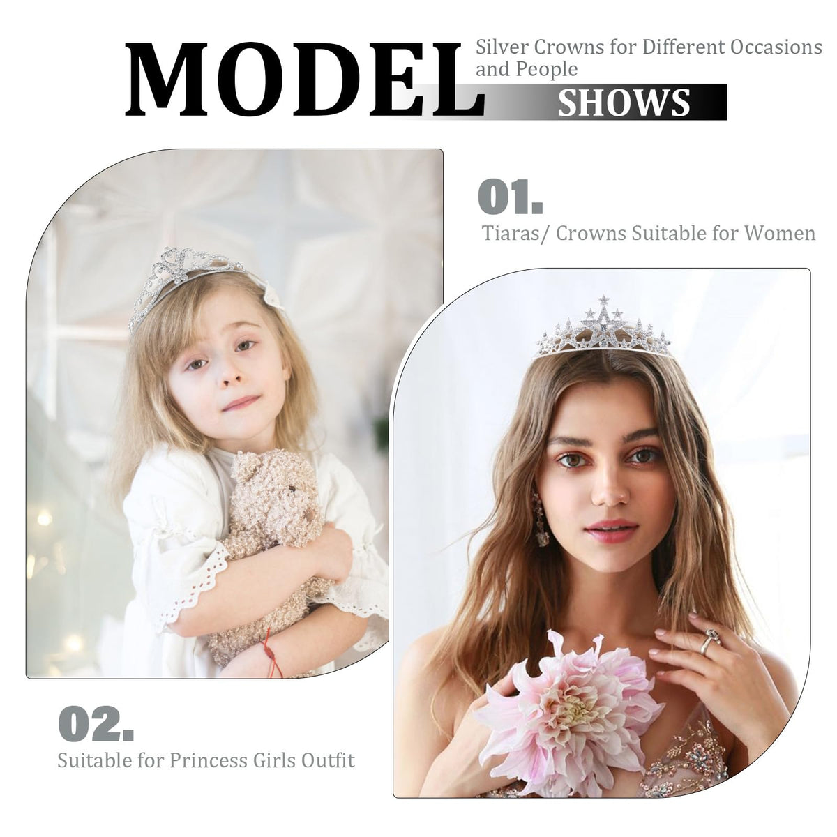 Tihebax gift-ready princess crowns ideal for little ones and special celebrations.