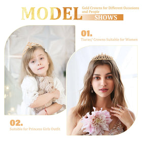 Tihebax versatile crowns suitable for weddings, proms, birthdays, and pageants.