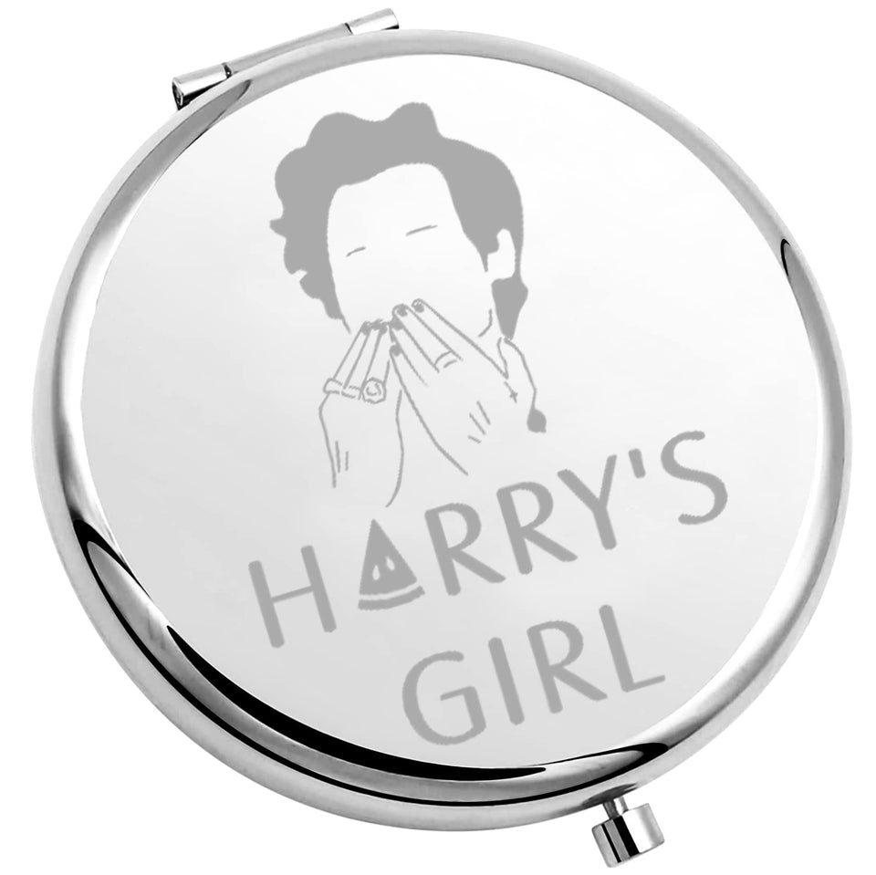 TIIMG lyrics-inspired compact mirror for fans, ideal for quick touch-ups anywhere.