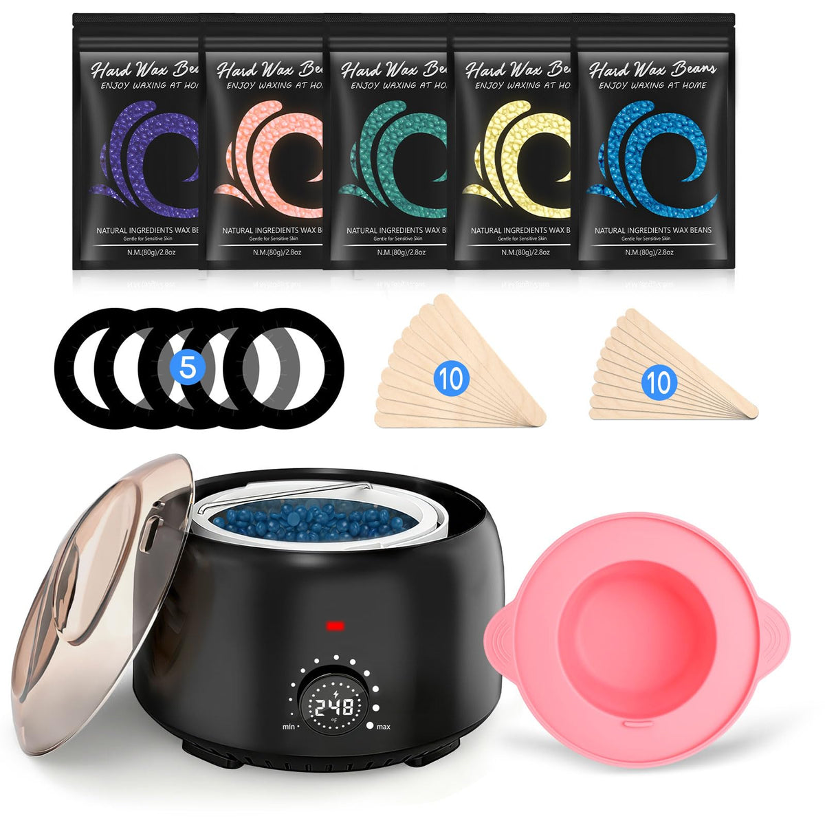 TIKESI digital waxing warmer with LED display for precise temperature control
