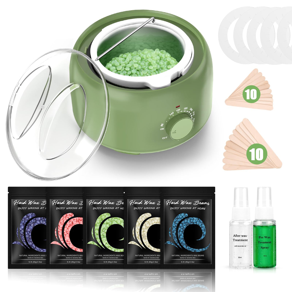 TIKESI wax warmer in use for at-home hair removal sessions