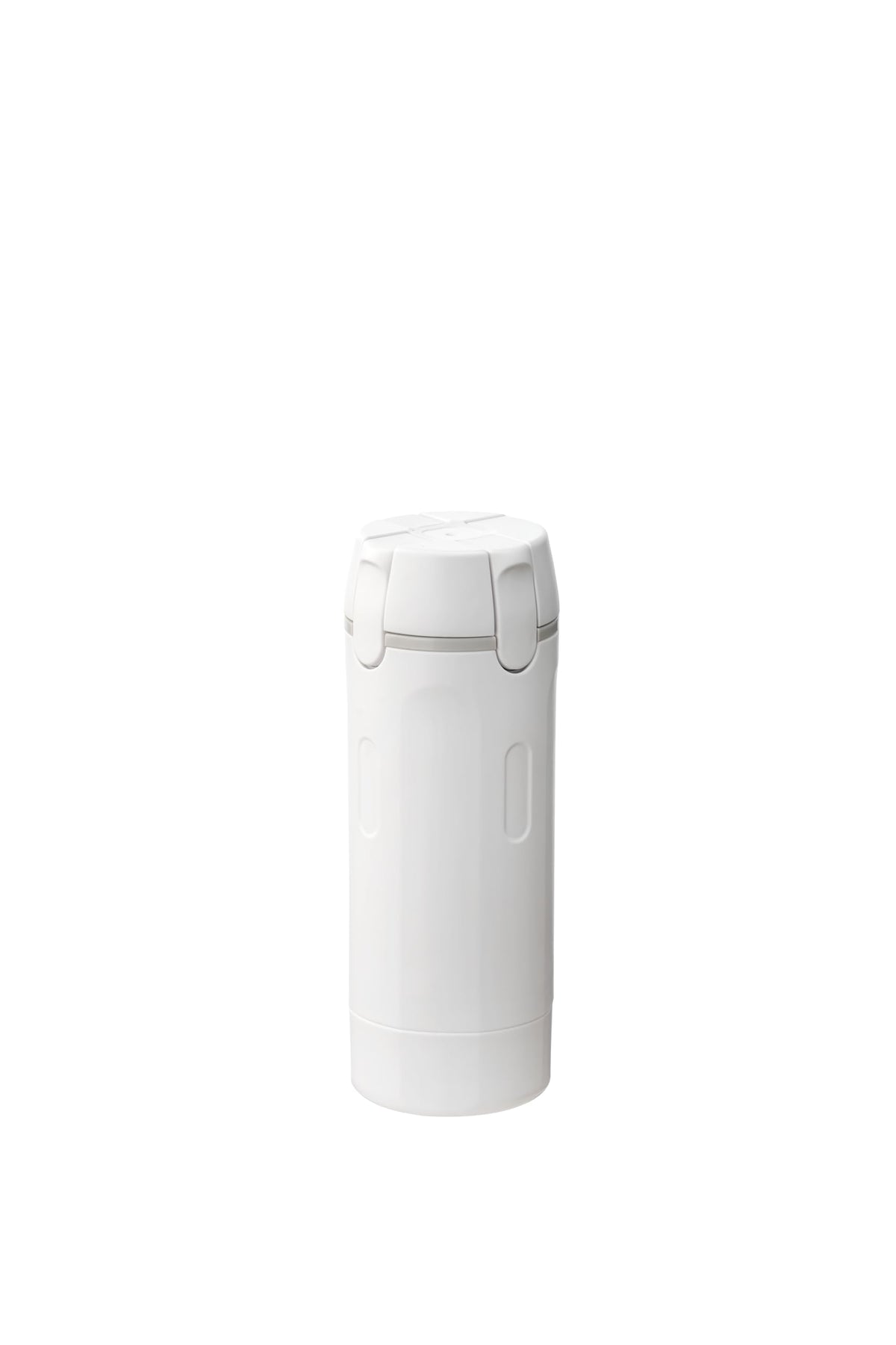 Tilanneo 4-in-1 travel pump bottle in white, ideal for organized on-the-go liquids.