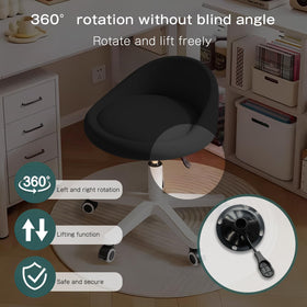 Timbertouch rolling stool ultra quiet wheels glide on any floor