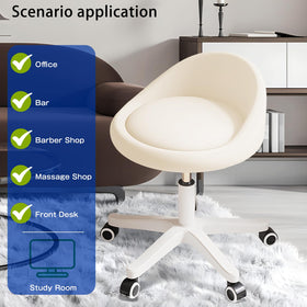 Timbertouch rolling stool with ultra-quiet wheels ideal for clinics and offices