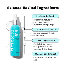 Timeless Matrixyl 3000 peptide closeup showing premium anti-aging-inspired formula.