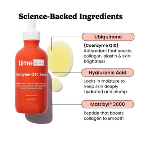 Pipette dispense view of Timeless Skin Care serum with fragrance-free formula