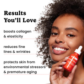 Timeless Skin Care serum texture shows quick absorption for daily use