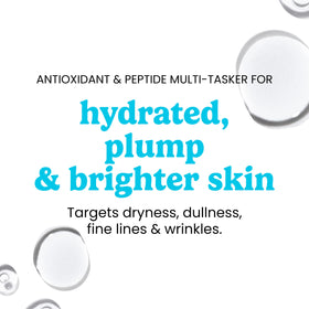 Timeless Skin Care HA Serum being gently applied to freshly cleansed skin.