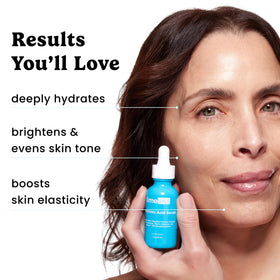 Timeless Skin Care Hyaluronic Acid Serum with Vitamin C for brightening potential.