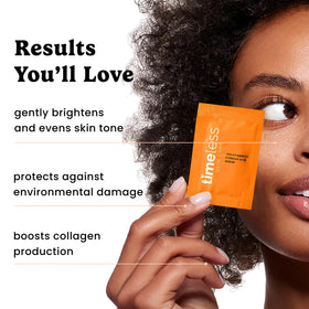 Timeless Vitamin C Serum with ferulic acid close-up for improved tone