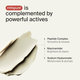 Ingredient focus: Mitopure and Niacinamide for healthy barrier in Timeline cream.
