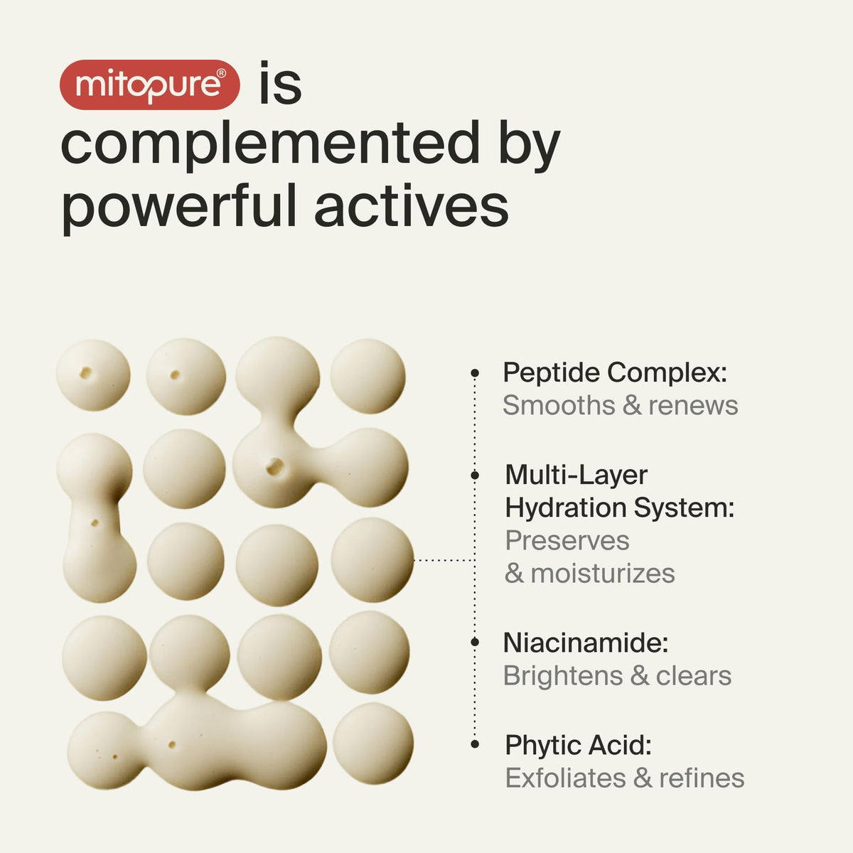 Timeline Mitopure ingredients green tea for skin vitality and protection