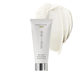Timeline Mitopure travel-size bottle for gentle makeup removal and barrier support.