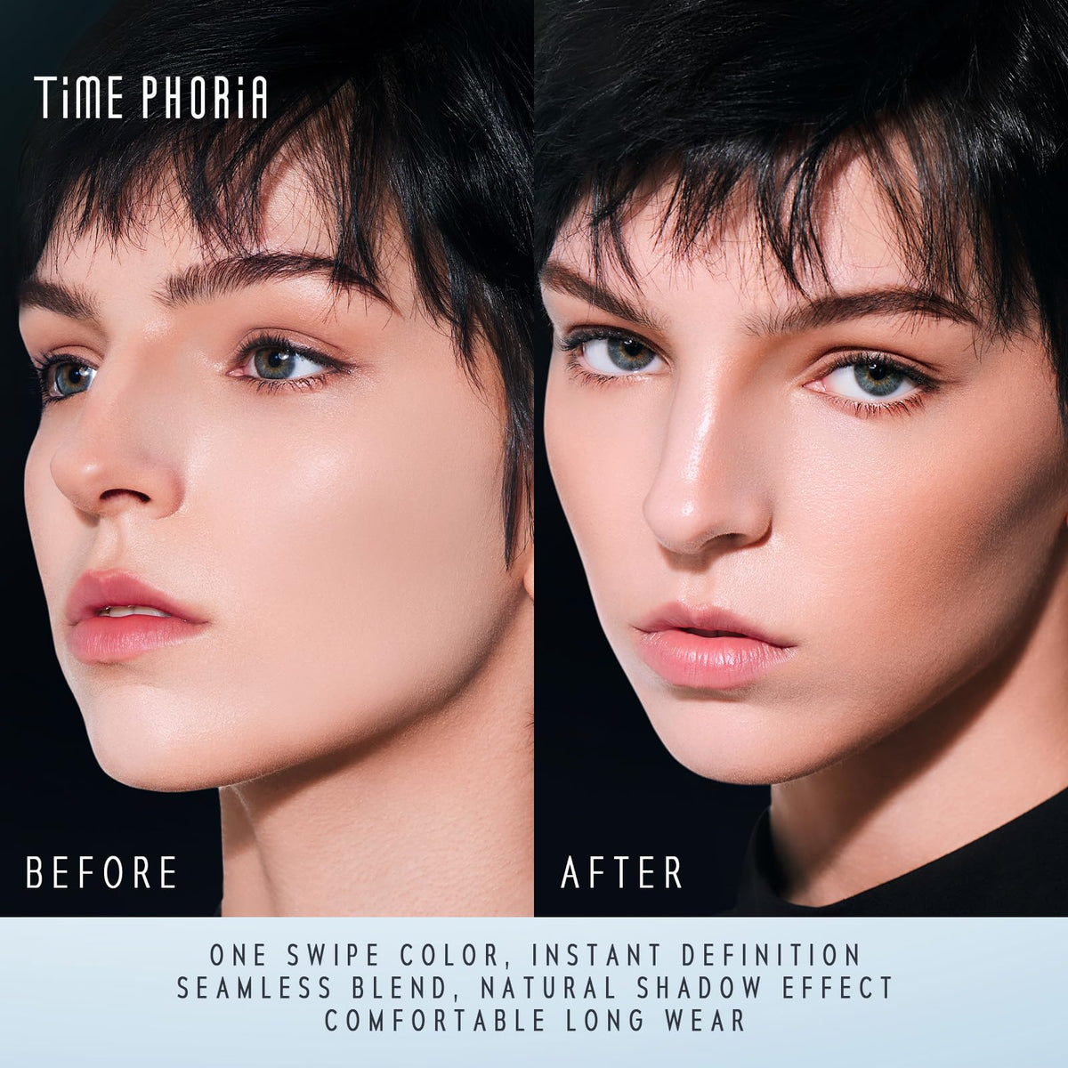 TIMEPHORIA Eclipse Spark blendable formula for seamless contour and natural finish