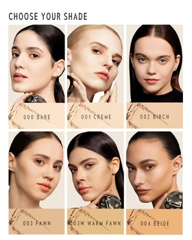 TIMEPHORIA Optima 03 Fawn swatches for warm medium skin tone.
