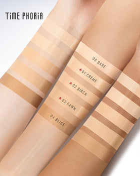 Timephoria Timeless Utopia Glow Cushion non-cakey finish shown in a swatch.