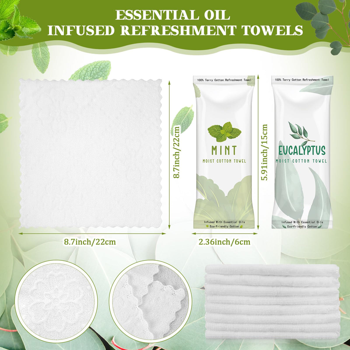 Timgle individually wrapped towels offer portability for travel and gym sessions.
