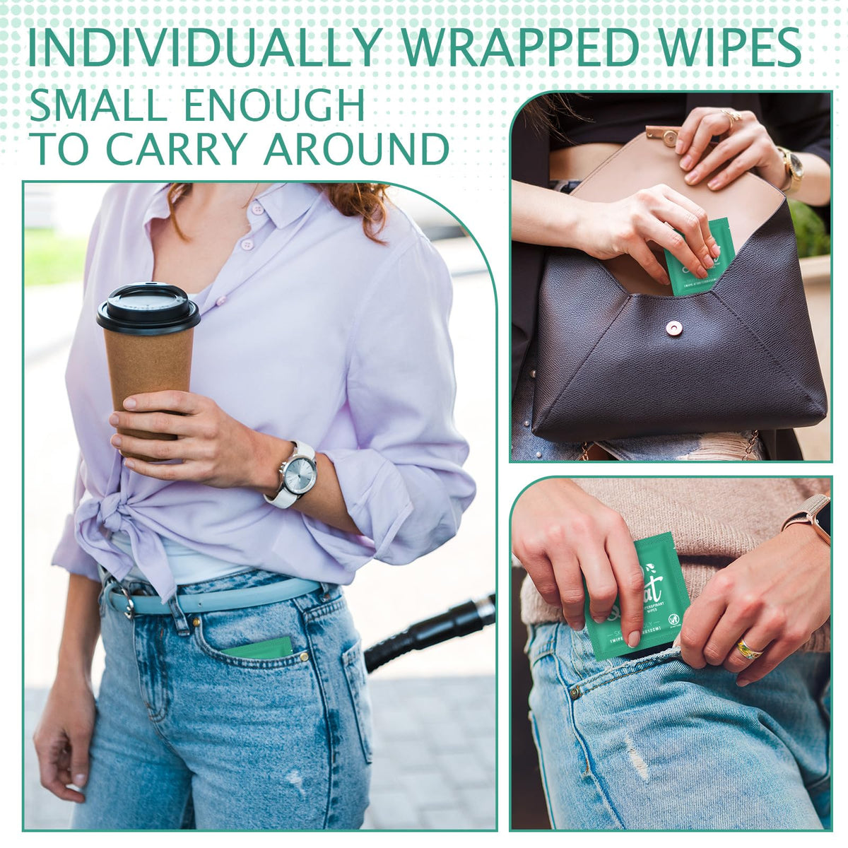 Timgle sports travel armpit wipes ideal for workouts and travel