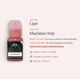 Swatches of Tina Davies Lust pigment for potential blends with Envy Cinnamon.