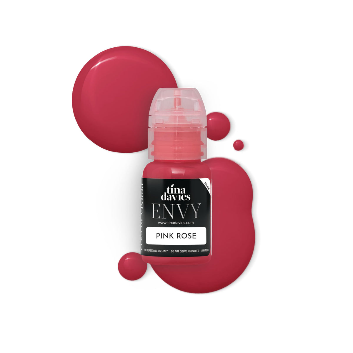 Tina Davies Envy Lust pigments bottle front view for premium lip color