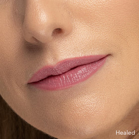 Tina Davies Lust Perfect Pink being applied for a natural pink lip look