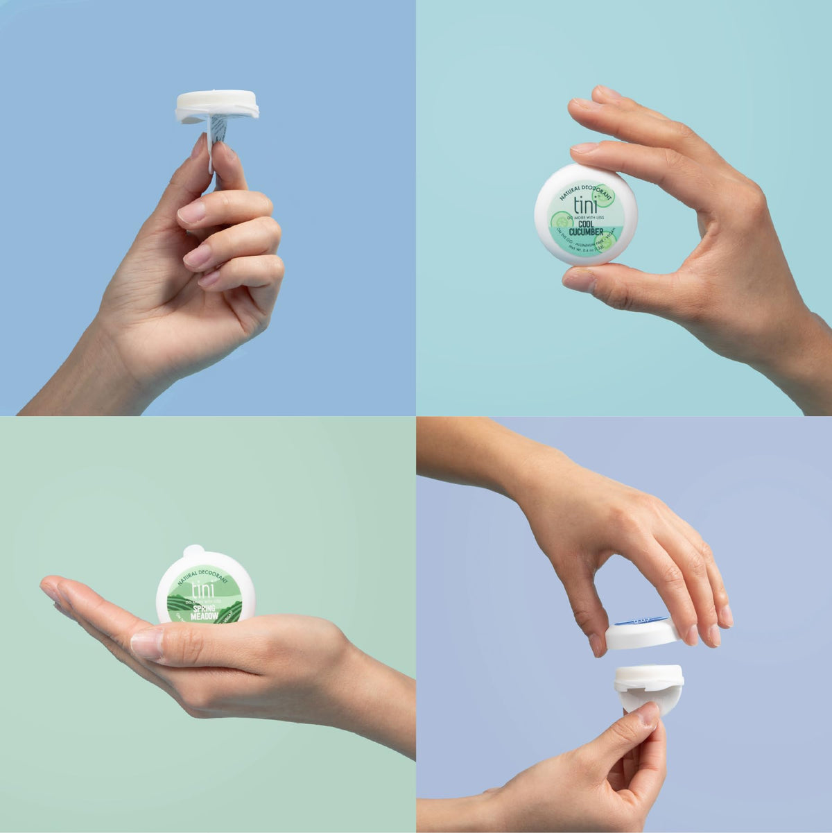 TINI Naturals packaging design with reduced plastic for eco-friendly travel.