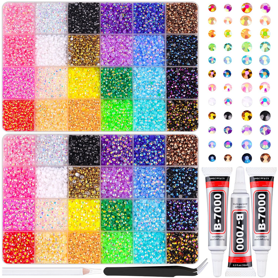 TINKRSTUFF 2-boxes jelly rhinestones for easy crafting and big color impact