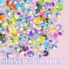 TINKRSTUFF AB-coated gems shimmer under light for dynamic craft designs