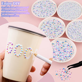 TINKRSTUFF AB coating on facets for long-lasting shine in crafts