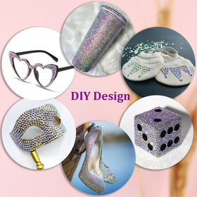 TINKRSTUFF AB rhinestones shimmer on shoes and nails for eye-catching detail