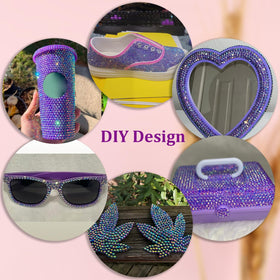 TINKRSTUFF dark purple AB closeup showing iridescent sparkle for crafts
