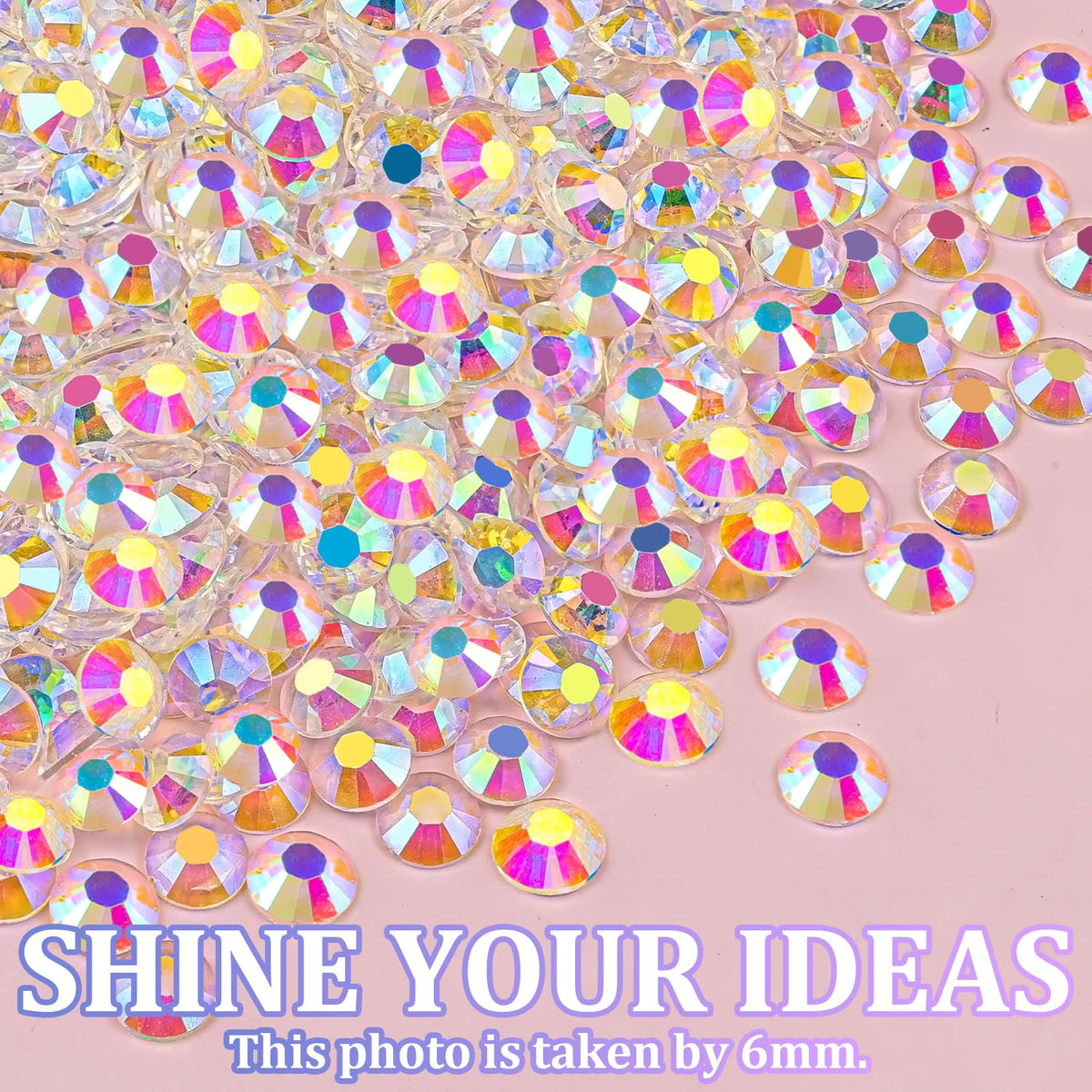 TINKRSTUFF faceted gems reflect light at multiple angles.