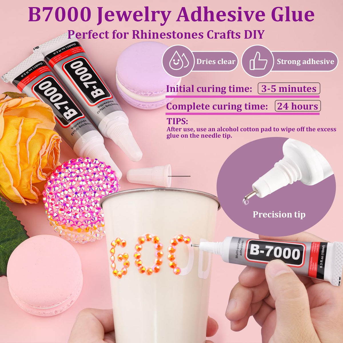 TINKRSTUFF orange AB rhinestones add vivid sparkle to DIY crafts.