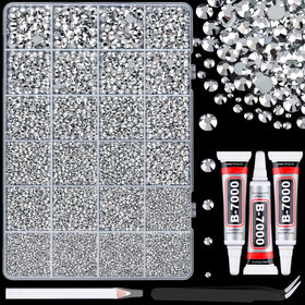 TINKRSTUFF resin rhinestones 25,000-piece box sparkles for DIY projects