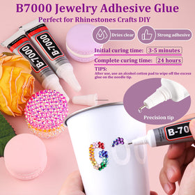 TINKRSTUFF iridescent rhinestones add sparkling color to projects.