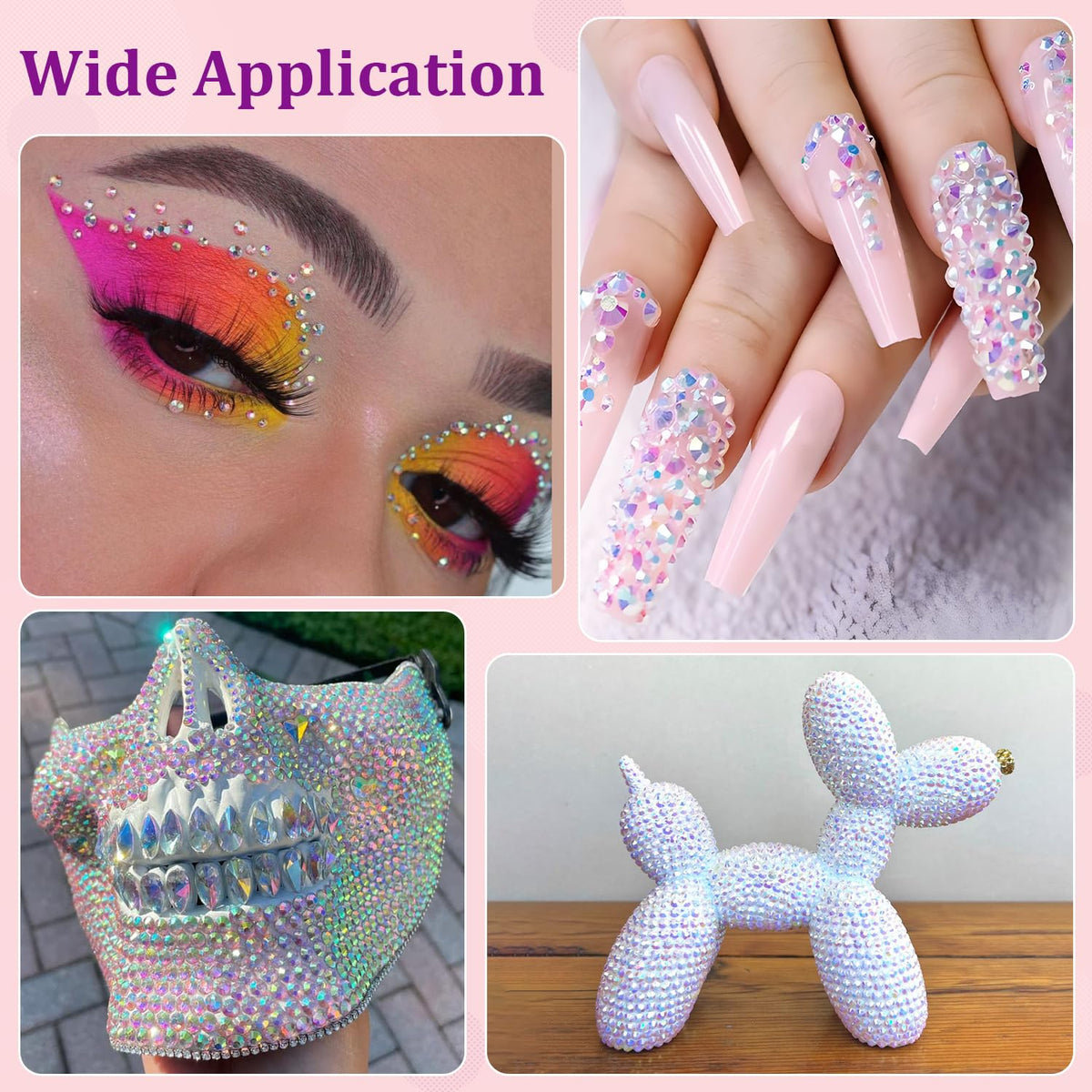 TINKRSTUFF rhinestones on phone cases offer shimmer and customization.