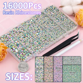 TINKRSTUFF rhinestones with tweezers ease precise gem placement for DIY projects