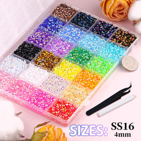 TINKRSTUFF rhinestones with tweezers and pickup pen for precise gem placement