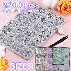 TINKRSTUFF rhinestones with tweezers help precise placement in crafts