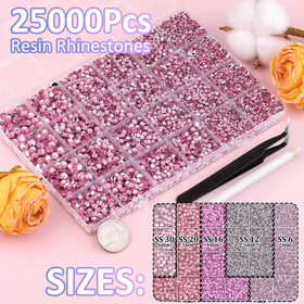 TINKRSTUFF rhinestones with tweezers enable precise placement for small accents.
