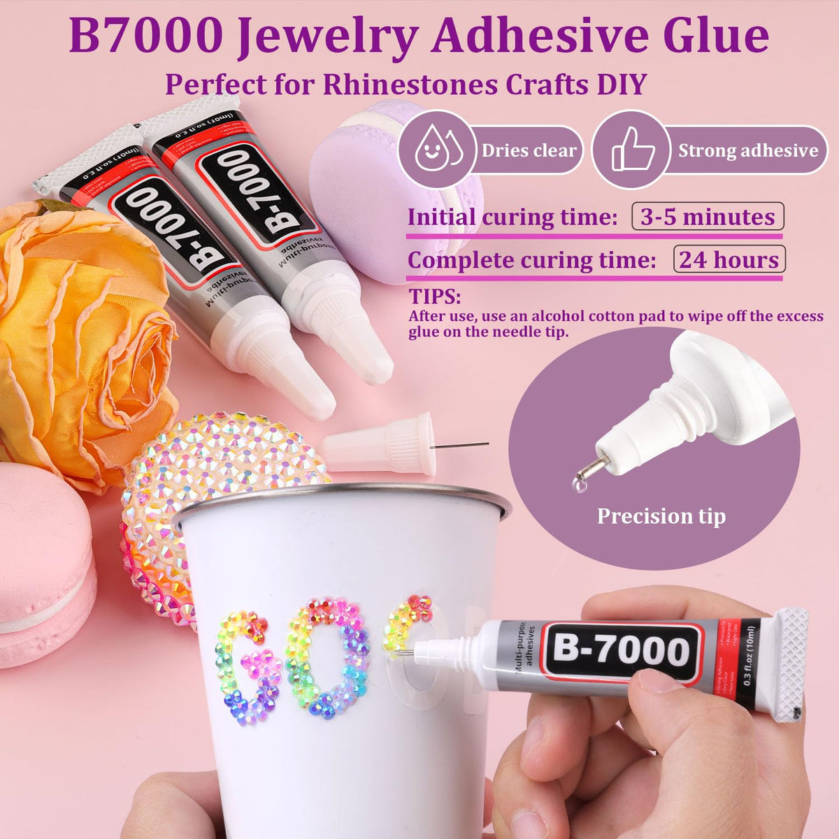 TINKRSTUFF colorful rhinestones add sparkle to large-area designs