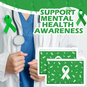 Tinlade makeup bags featuring mental health month design for awareness.