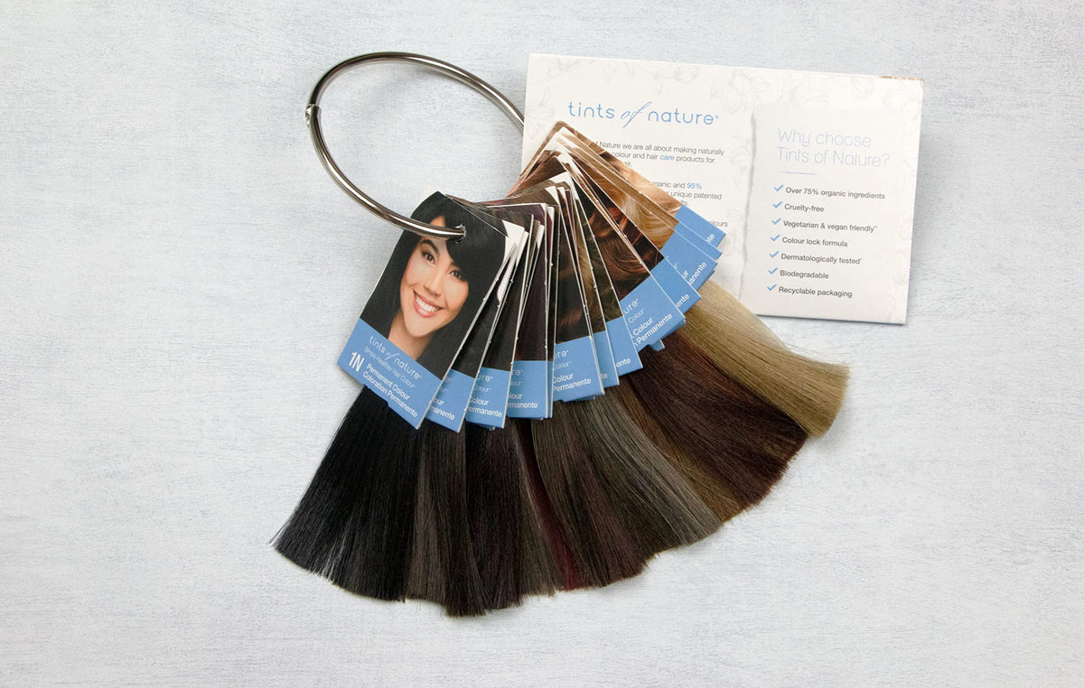 Tints of Nature 4N result shows even grey coverage and lasting vibrance.