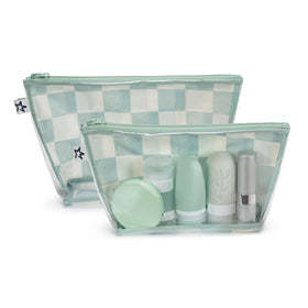 Tiny Twinkle diaper bag pouch with a structured bottom for stable packing