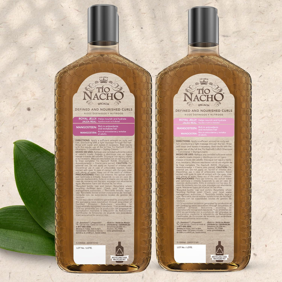 Tio Nacho curl results showing soft, defined curls with controlled frizz.
