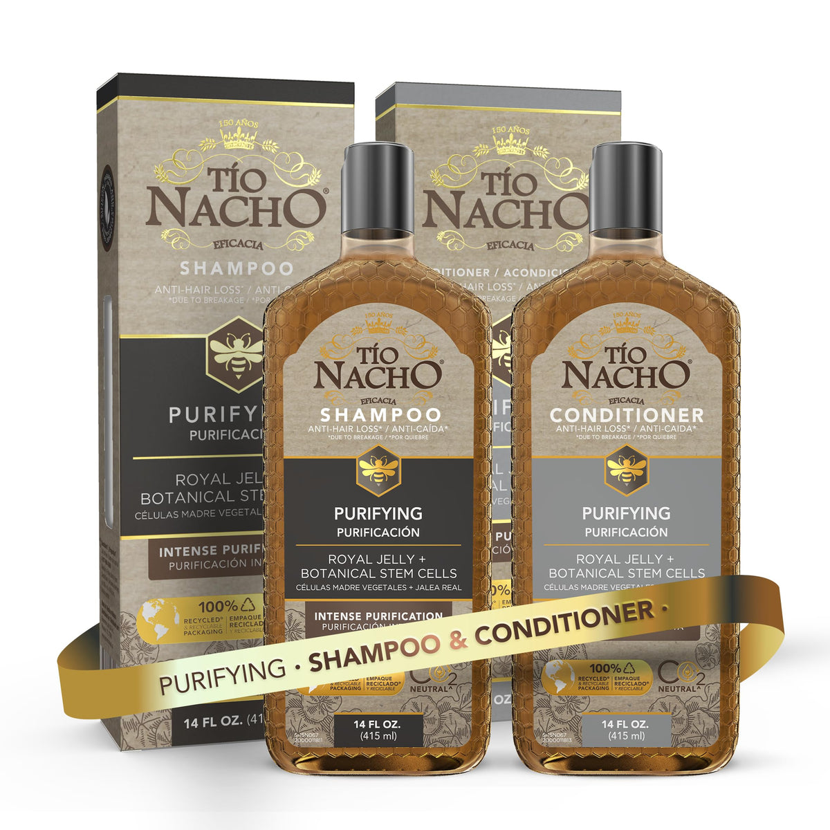 Tio Nacho Purifying Shampoo bottle for balanced scalp and refreshed hair