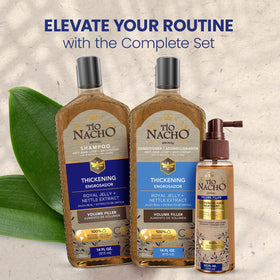 Tio Nacho volume-boost effect on fine hair in use